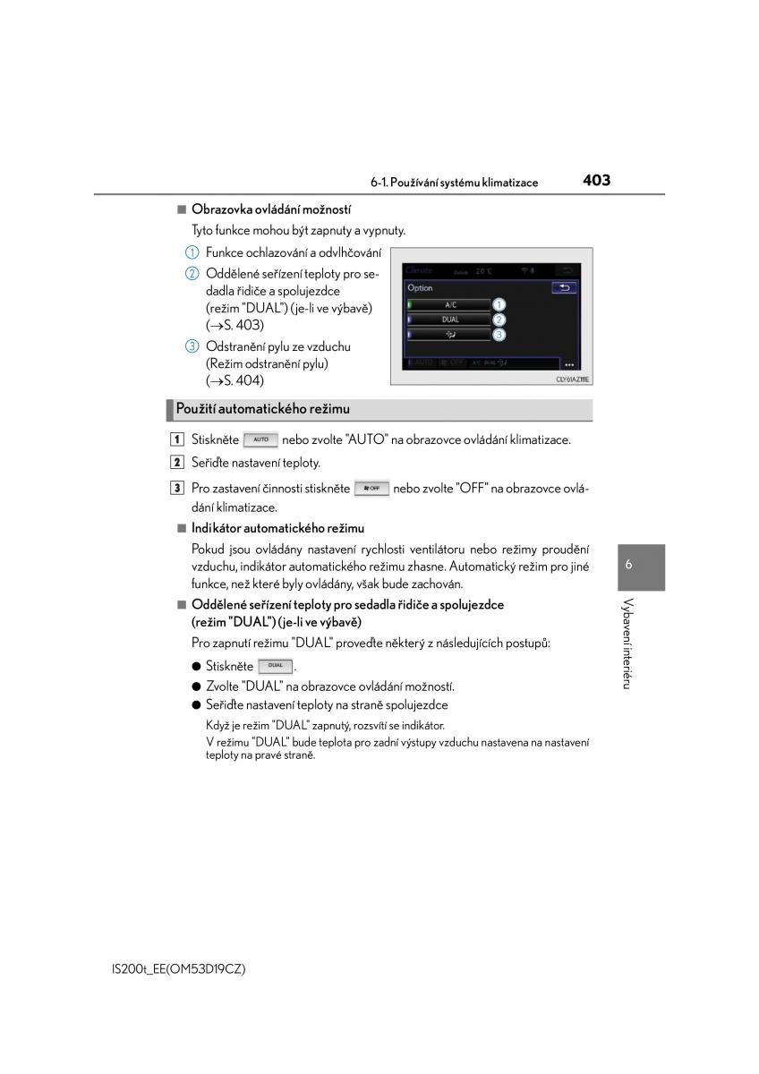 Lexus IS200t III 3 navod k obsludze / page 403