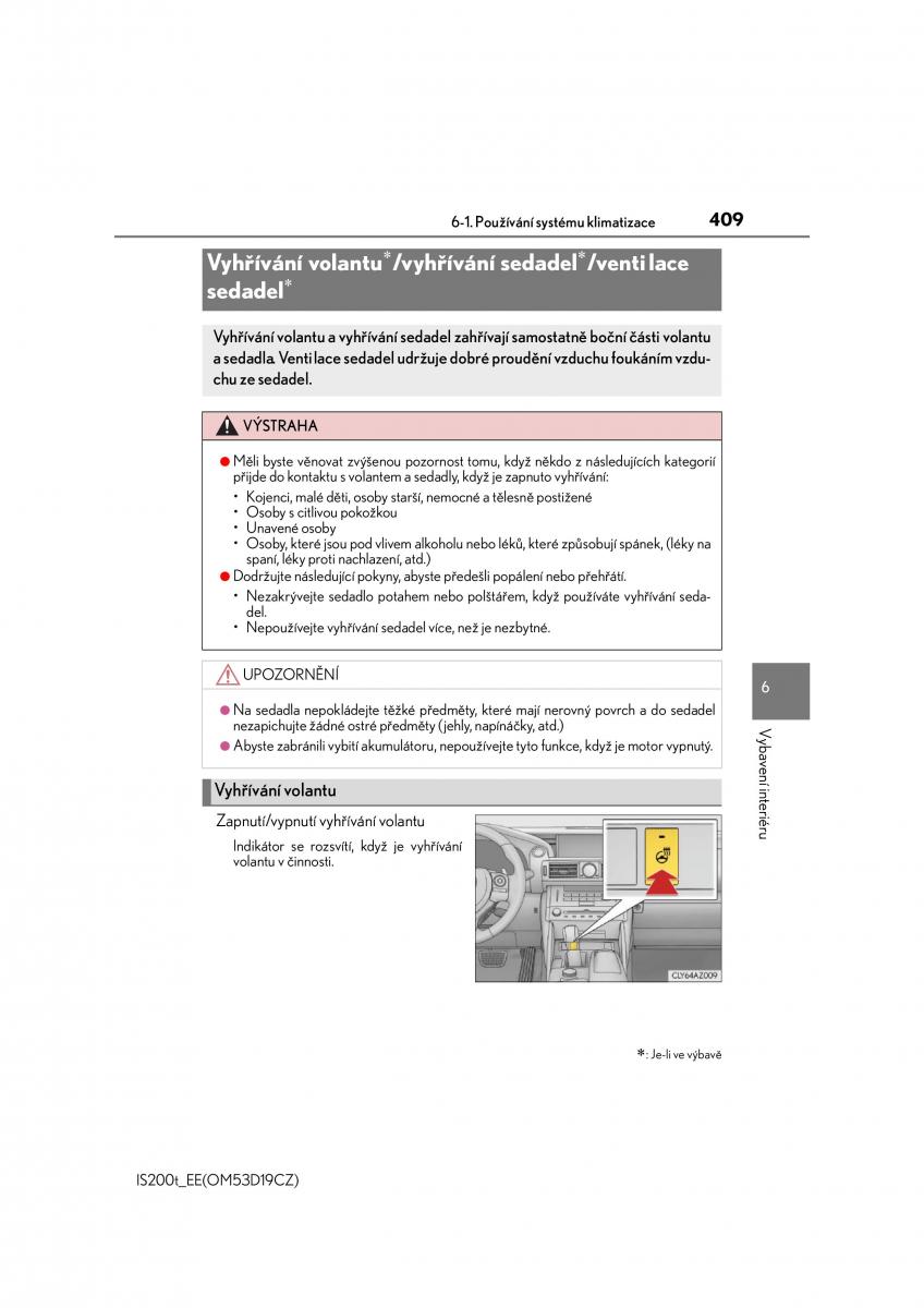 Lexus IS200t III 3 navod k obsludze / page 409