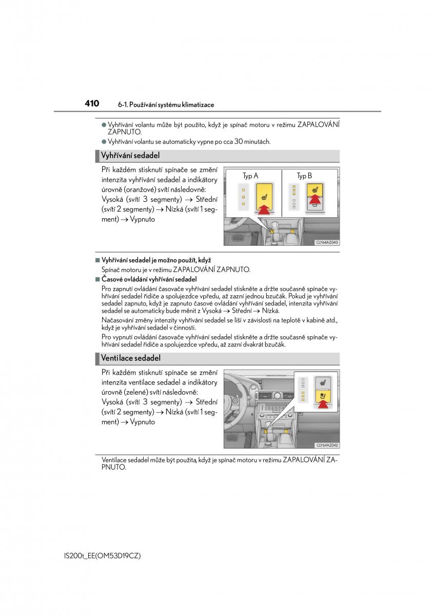 Lexus IS200t III 3 navod k obsludze / page 410