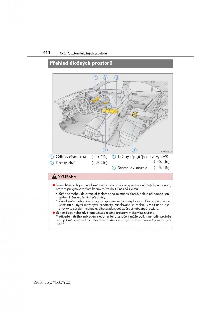 Lexus IS200t III 3 navod k obsludze / page 414