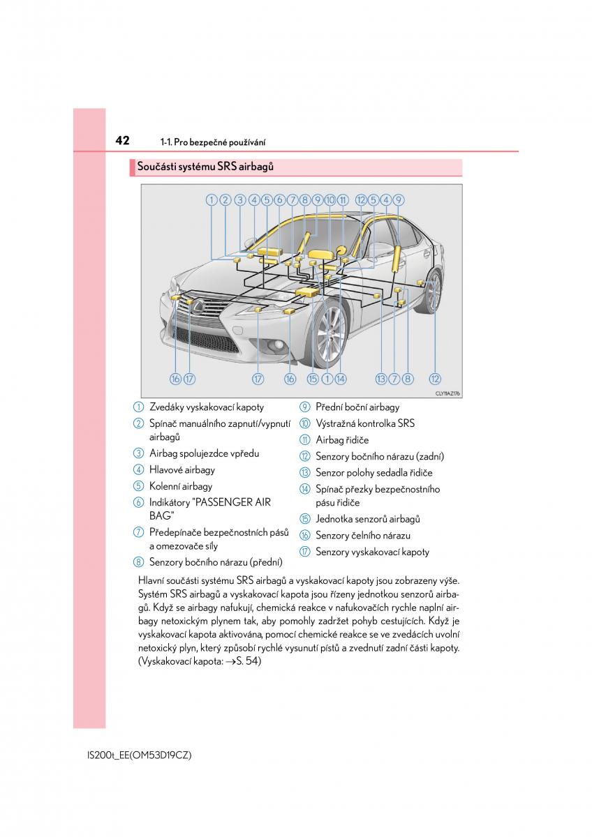 Lexus IS200t III 3 navod k obsludze / page 42