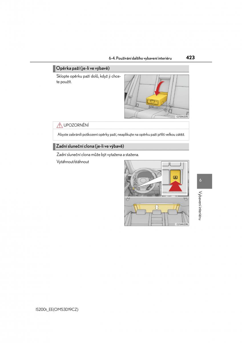 Lexus IS200t III 3 navod k obsludze / page 423