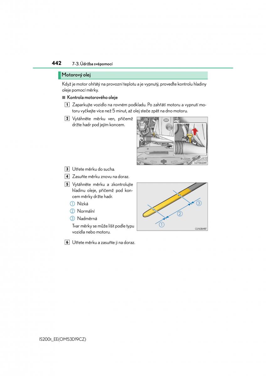 Lexus IS200t III 3 navod k obsludze / page 442