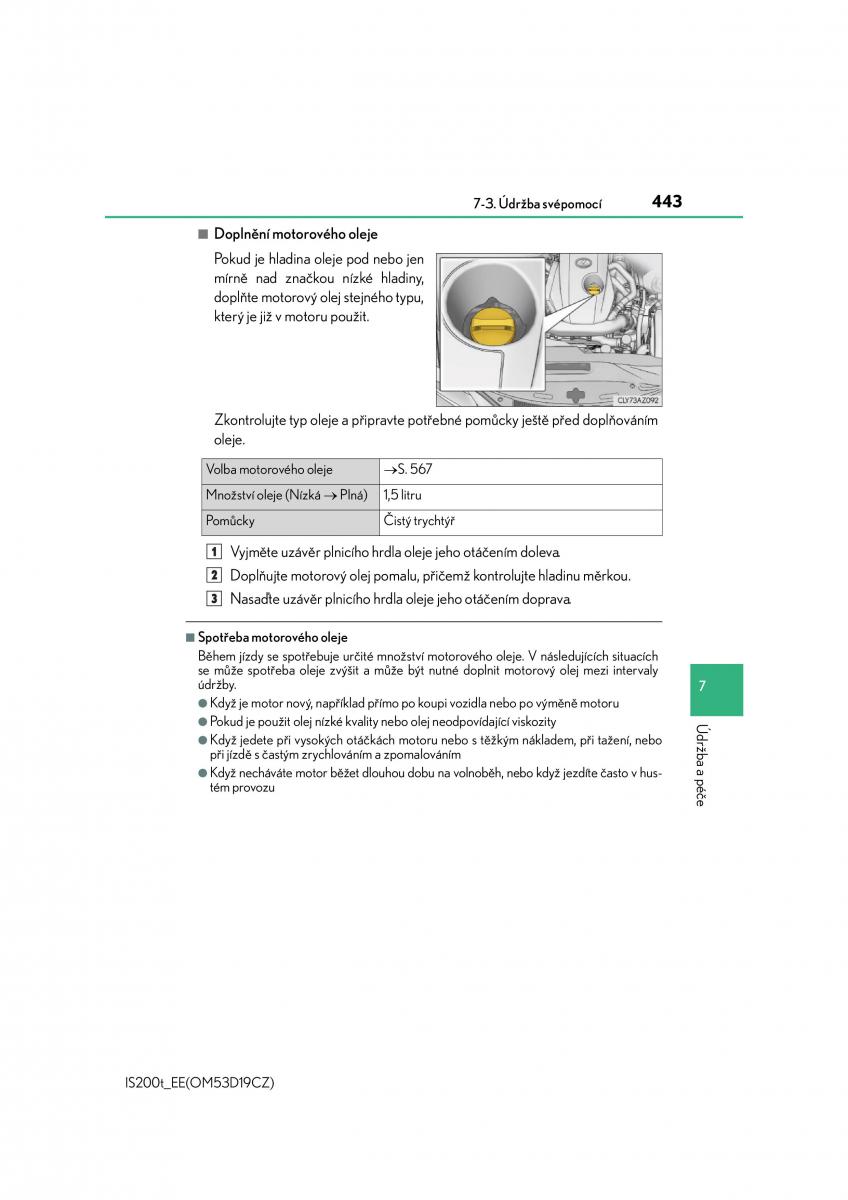 Lexus IS200t III 3 navod k obsludze / page 443