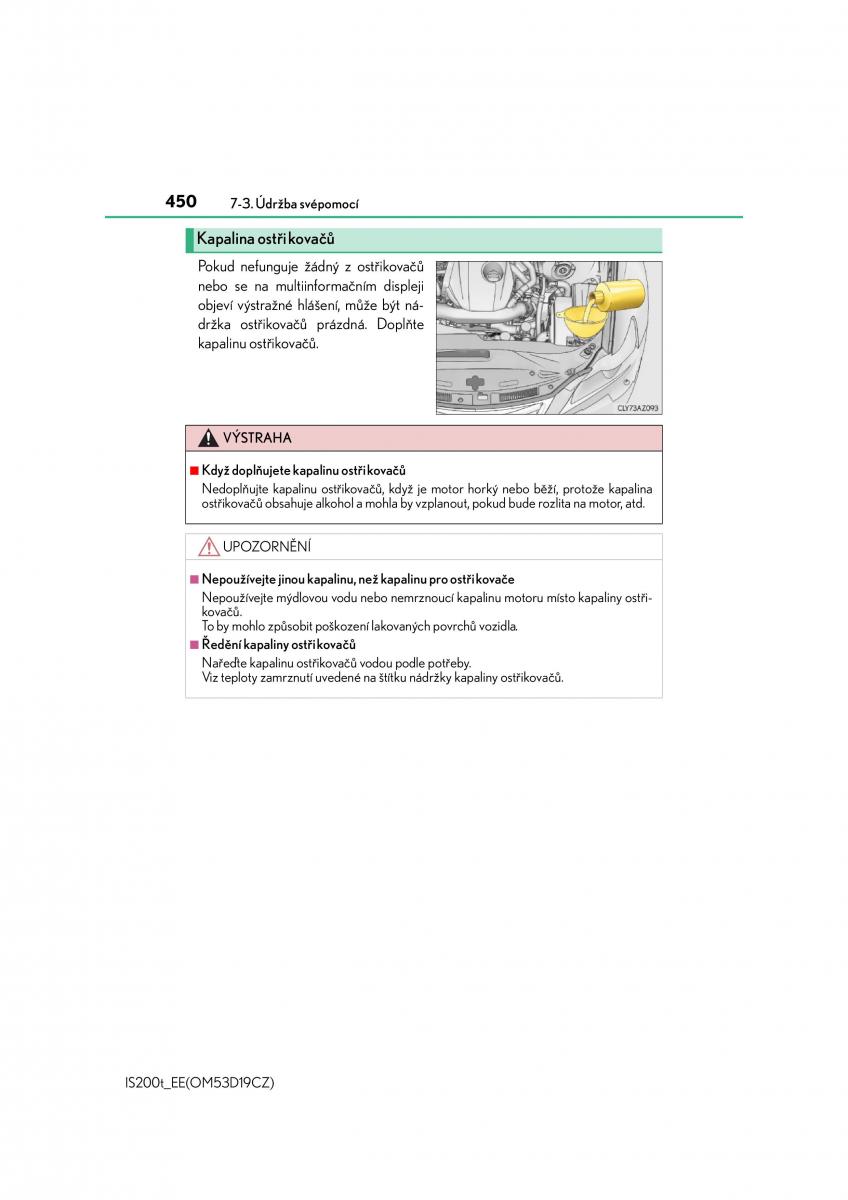 Lexus IS200t III 3 navod k obsludze / page 450