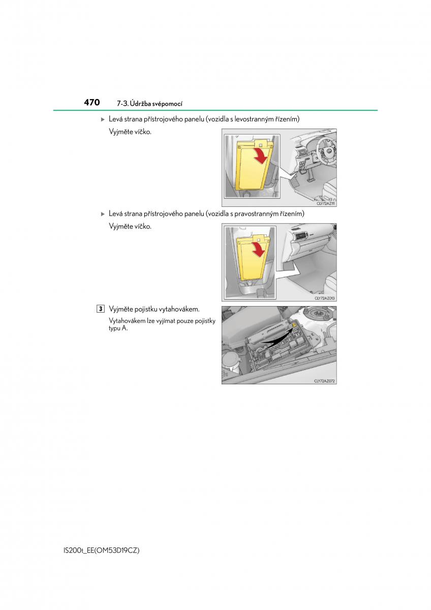 Lexus IS200t III 3 navod k obsludze / page 470