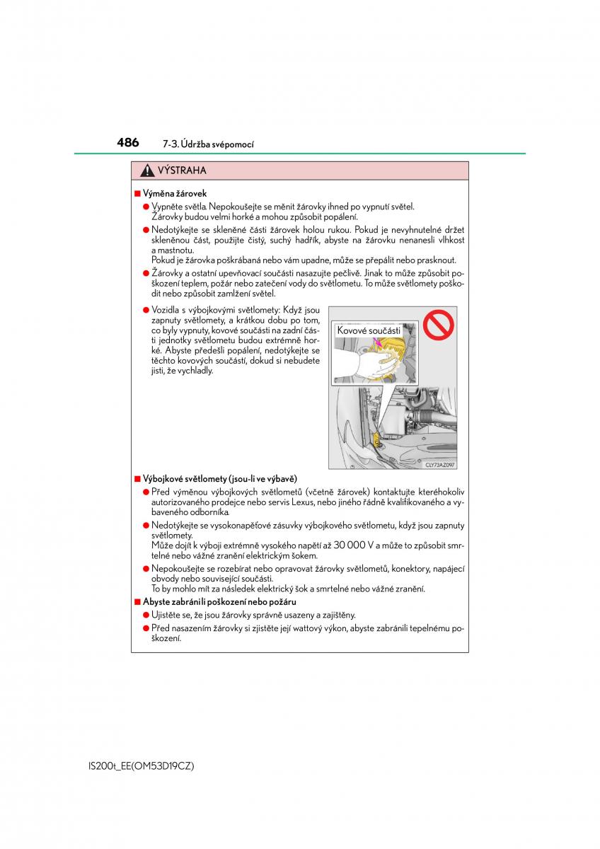 Lexus IS200t III 3 navod k obsludze / page 486