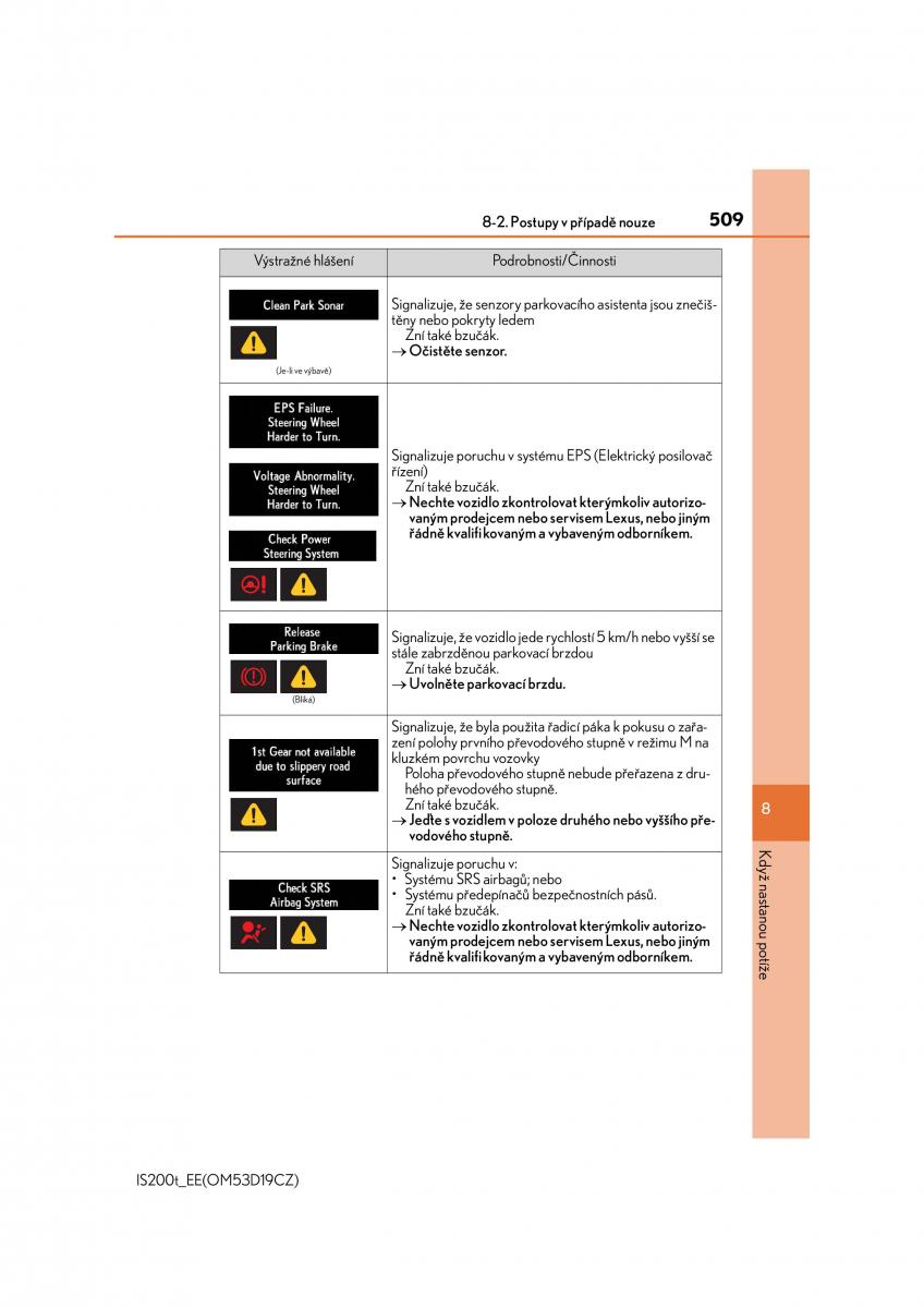 Lexus IS200t III 3 navod k obsludze / page 509