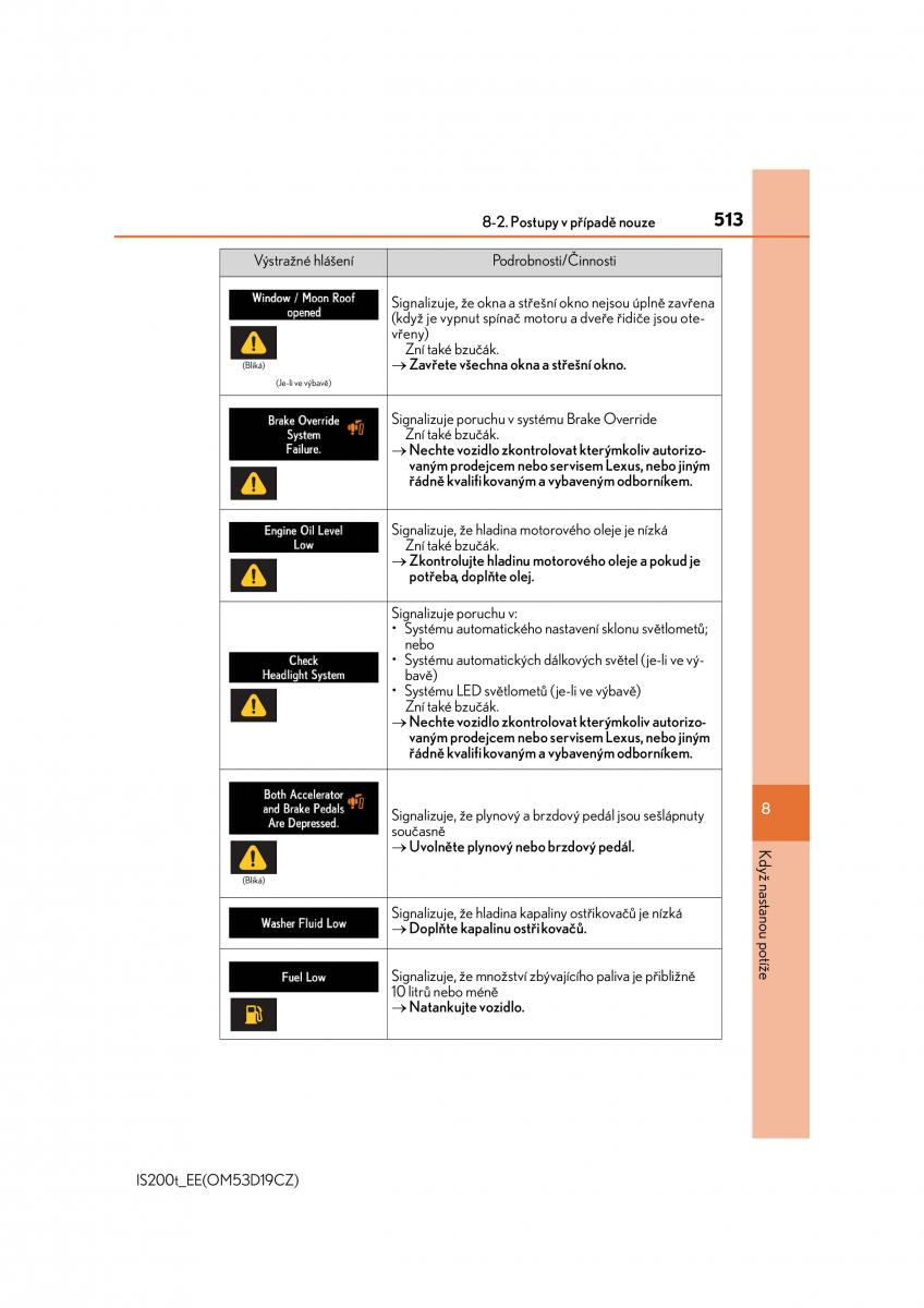 Lexus IS200t III 3 navod k obsludze / page 513