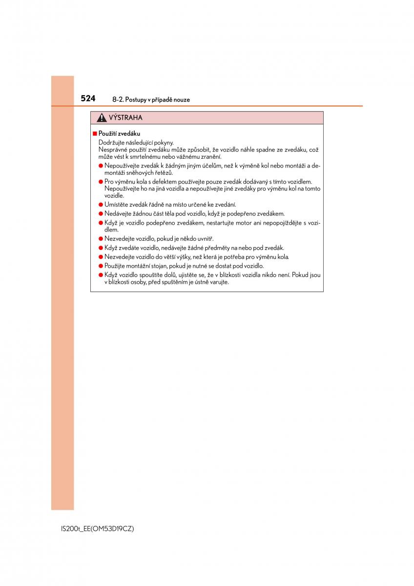 Lexus IS200t III 3 navod k obsludze / page 524