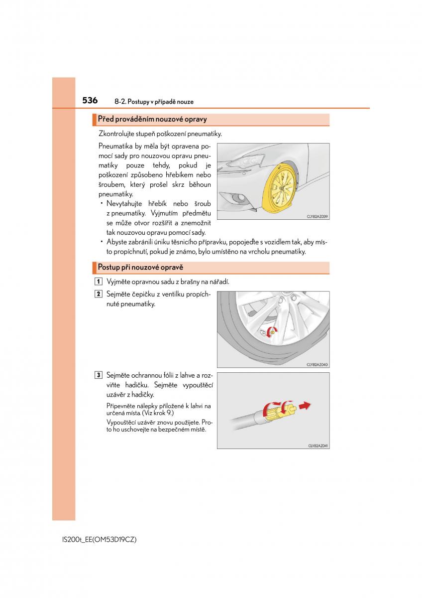 Lexus IS200t III 3 navod k obsludze / page 536