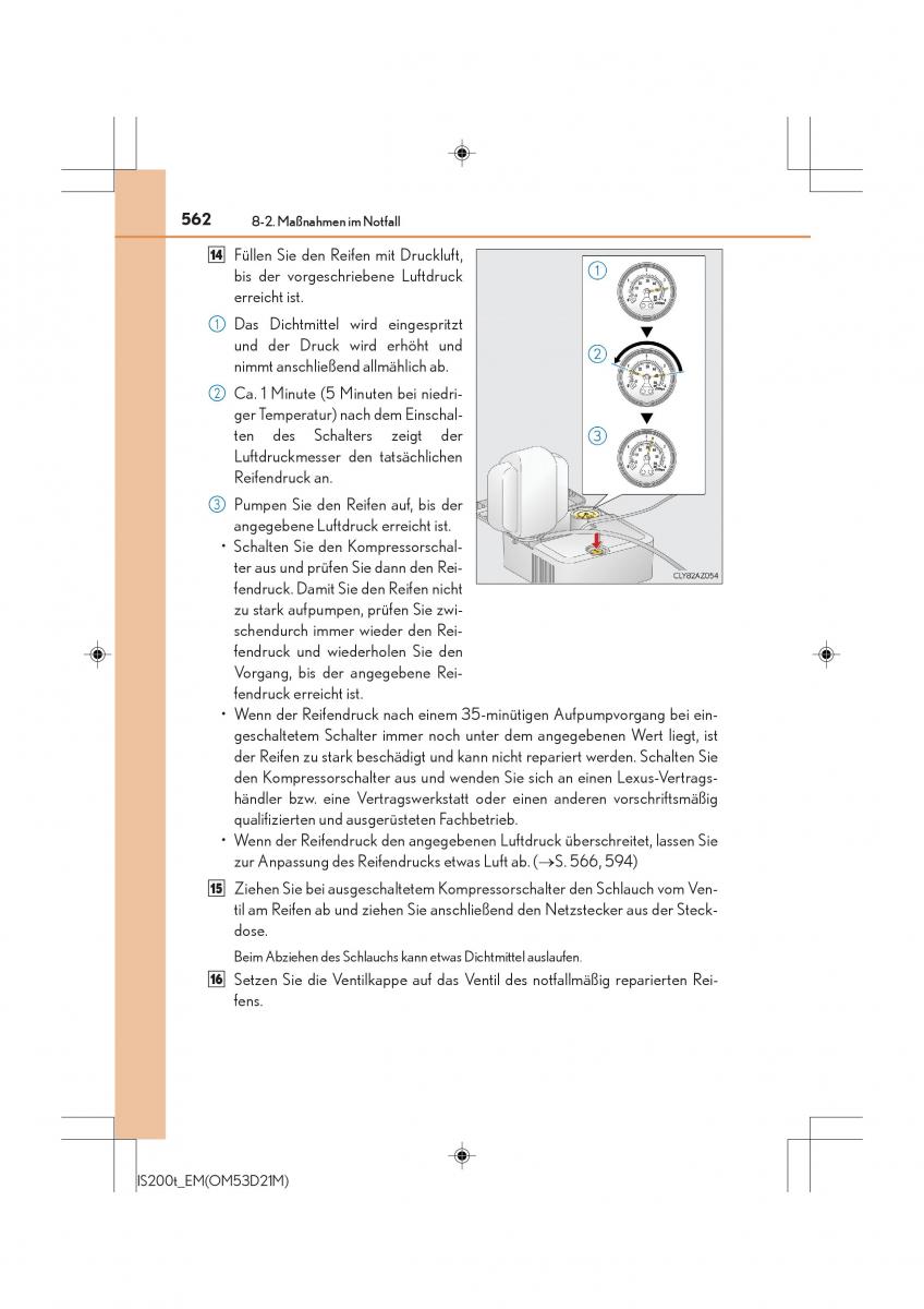 Lexus IS200t III 3 Handbuch / page 562