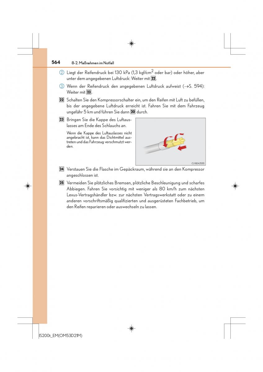 Lexus IS200t III 3 Handbuch / page 564