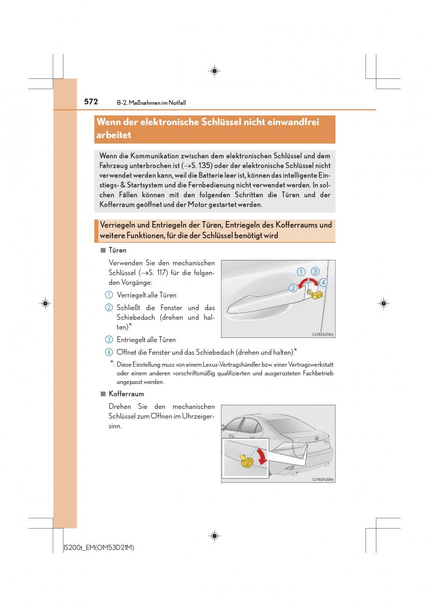 Lexus IS200t III 3 Handbuch / page 572