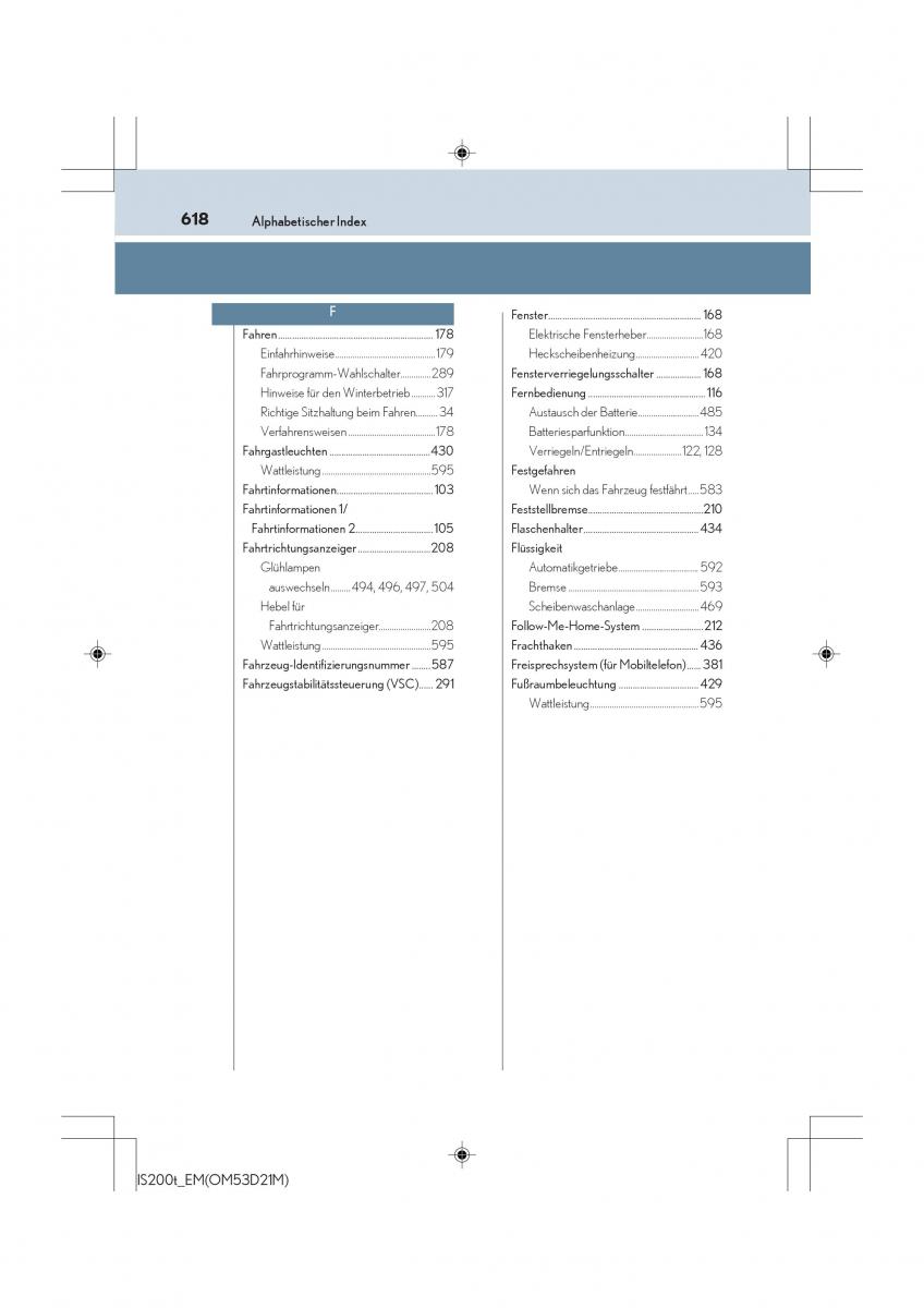 Lexus IS200t III 3 Handbuch / page 618