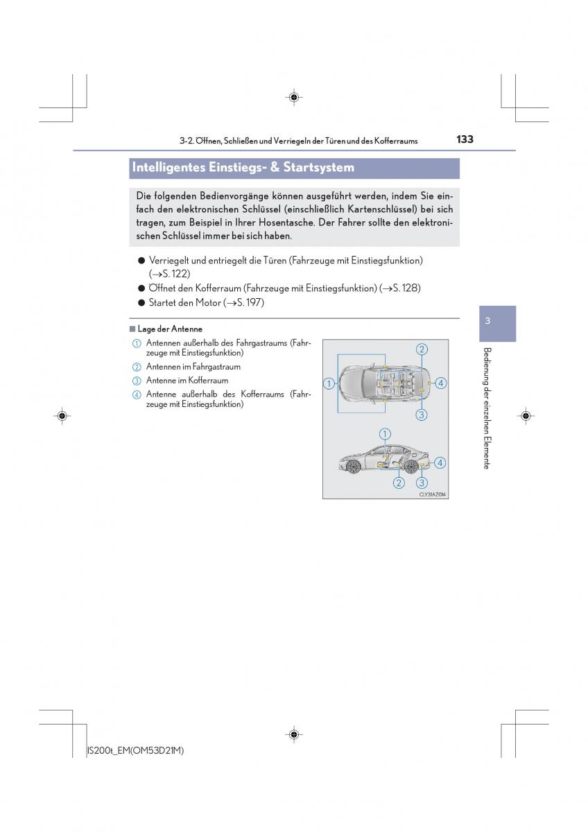 Lexus IS200t III 3 Handbuch / page 133