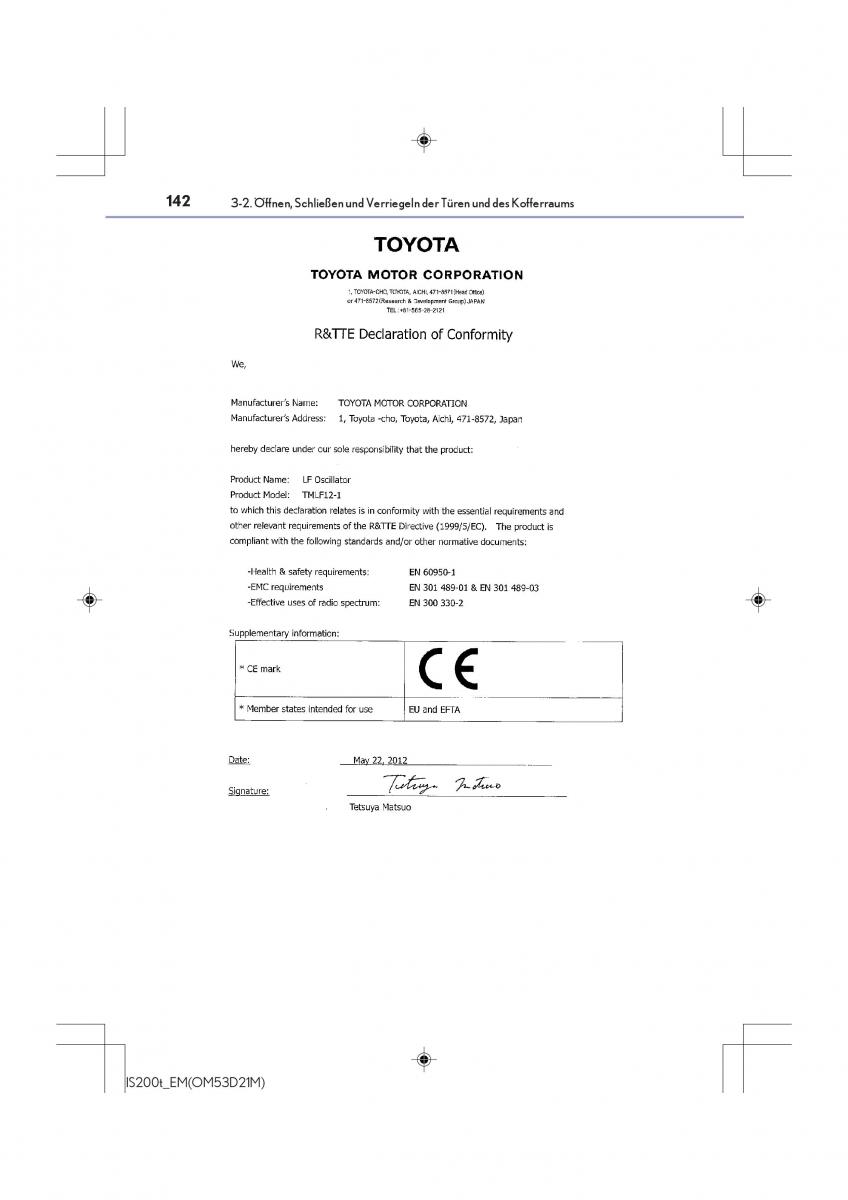 Lexus IS200t III 3 Handbuch / page 142