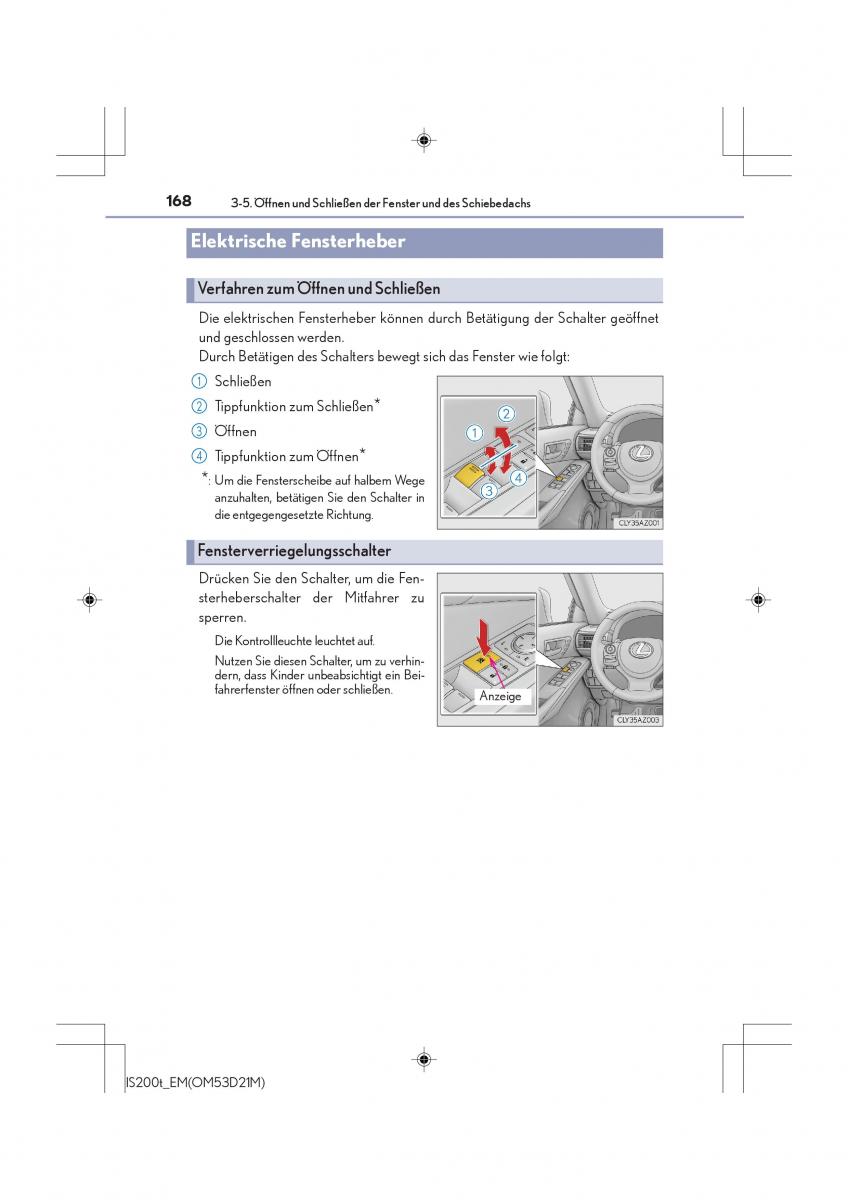 Lexus IS200t III 3 Handbuch / page 168