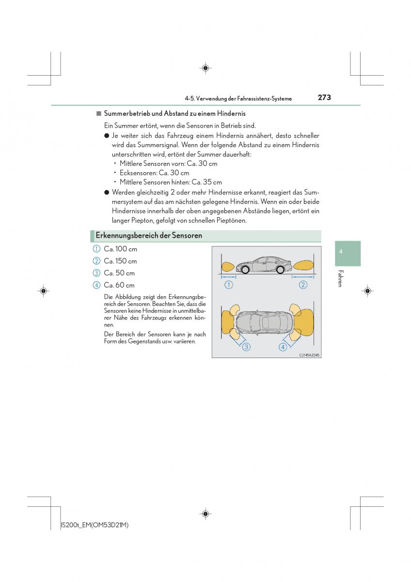 Lexus IS200t III 3 Handbuch / page 273