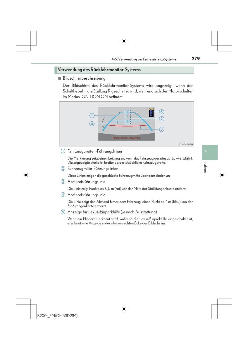 Lexus IS200t III 3 Handbuch / page 279