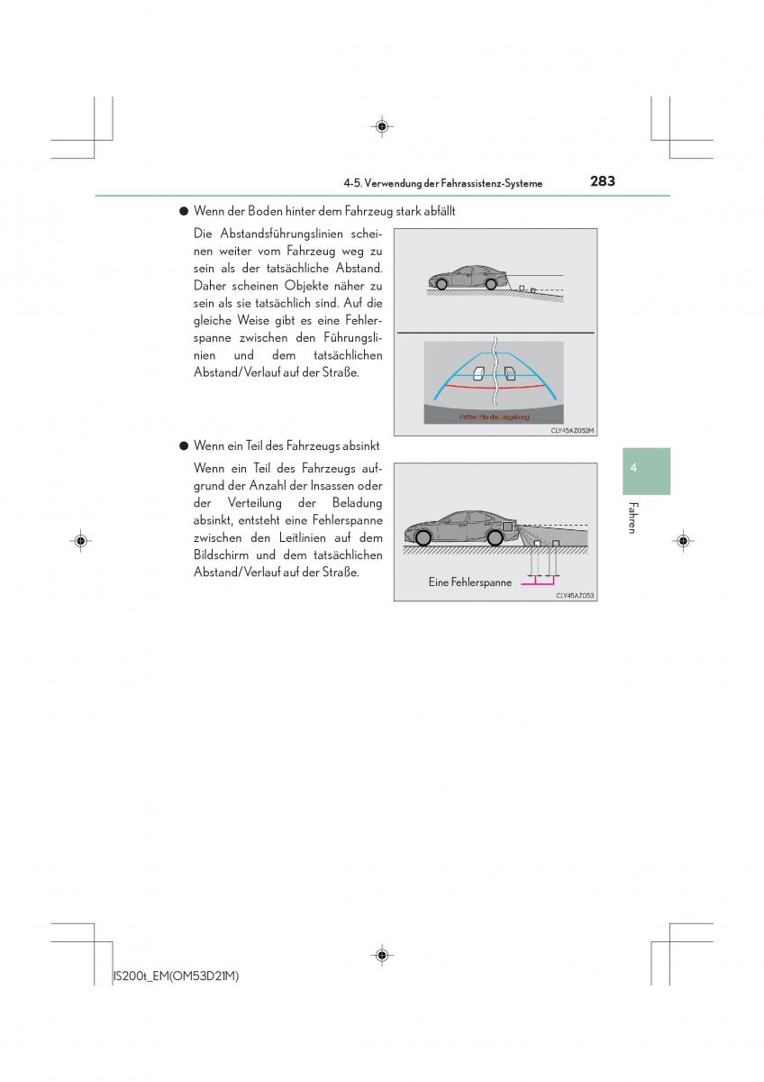 Lexus IS200t III 3 Handbuch / page 283