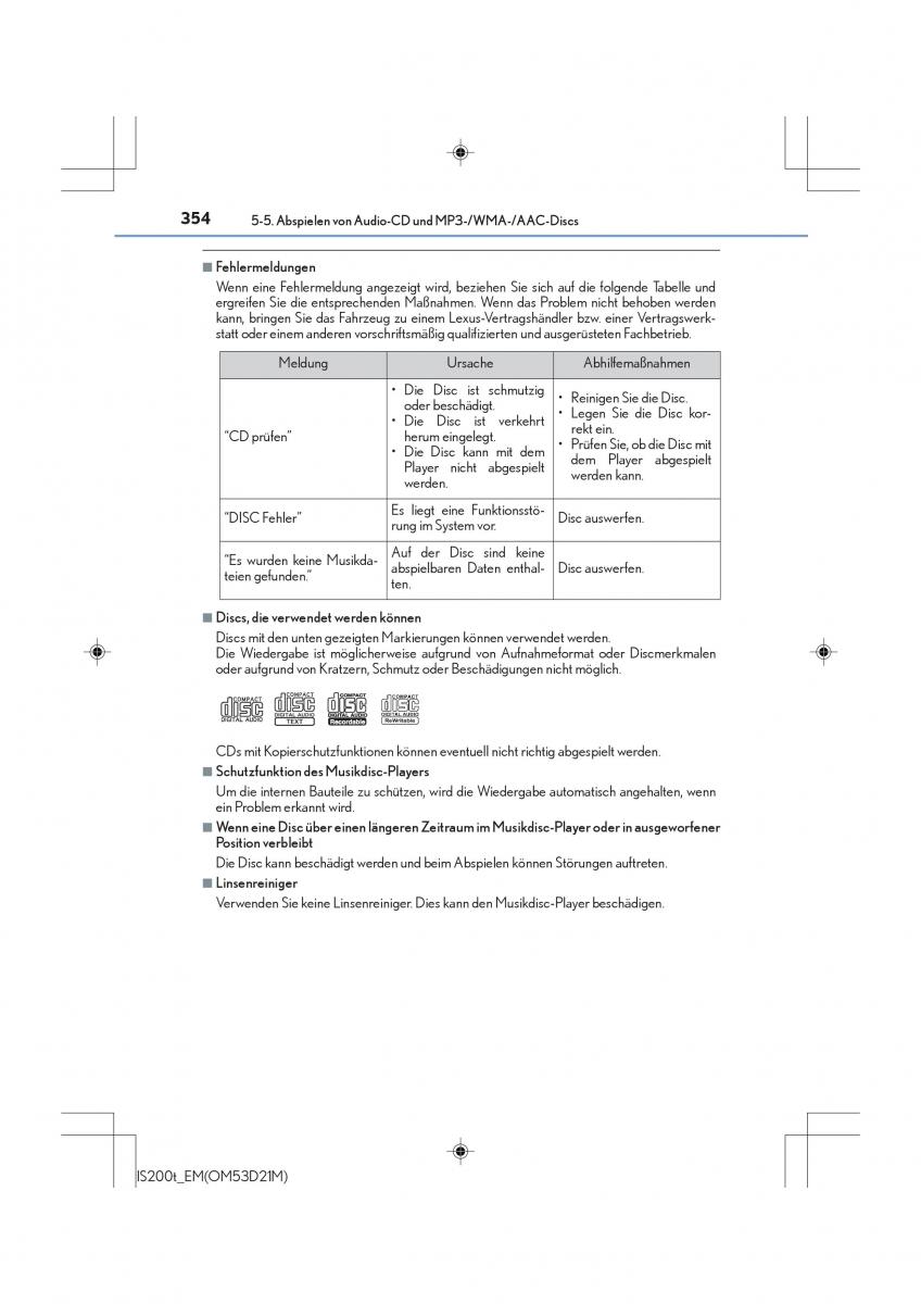 Lexus IS200t III 3 Handbuch / page 354
