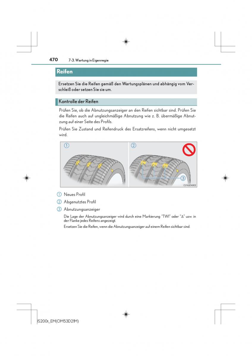 Lexus IS200t III 3 Handbuch / page 470