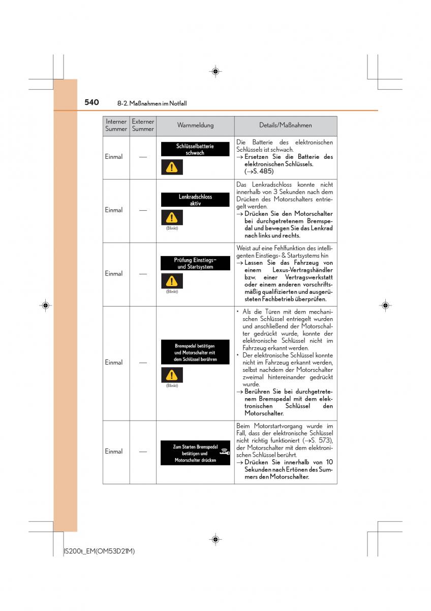 Lexus IS200t III 3 Handbuch / page 540