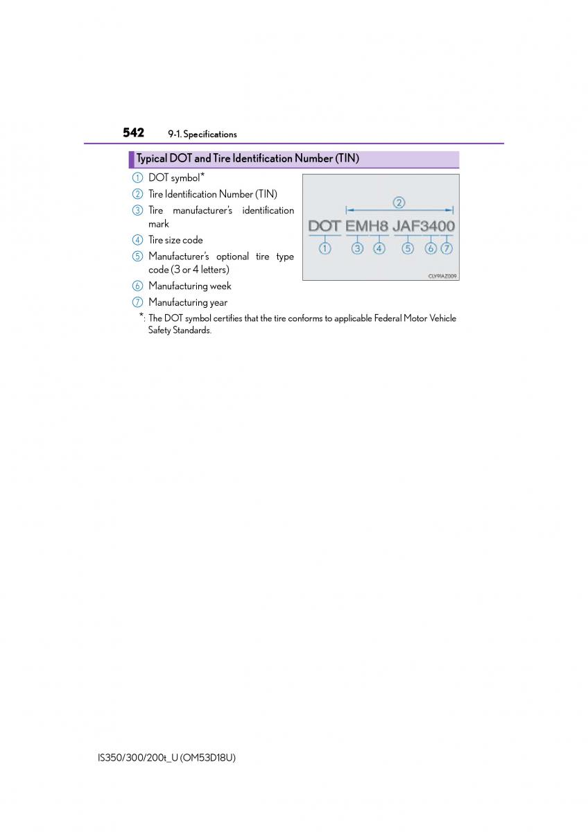 Lexus IS200t III 3 owners manual / page 542