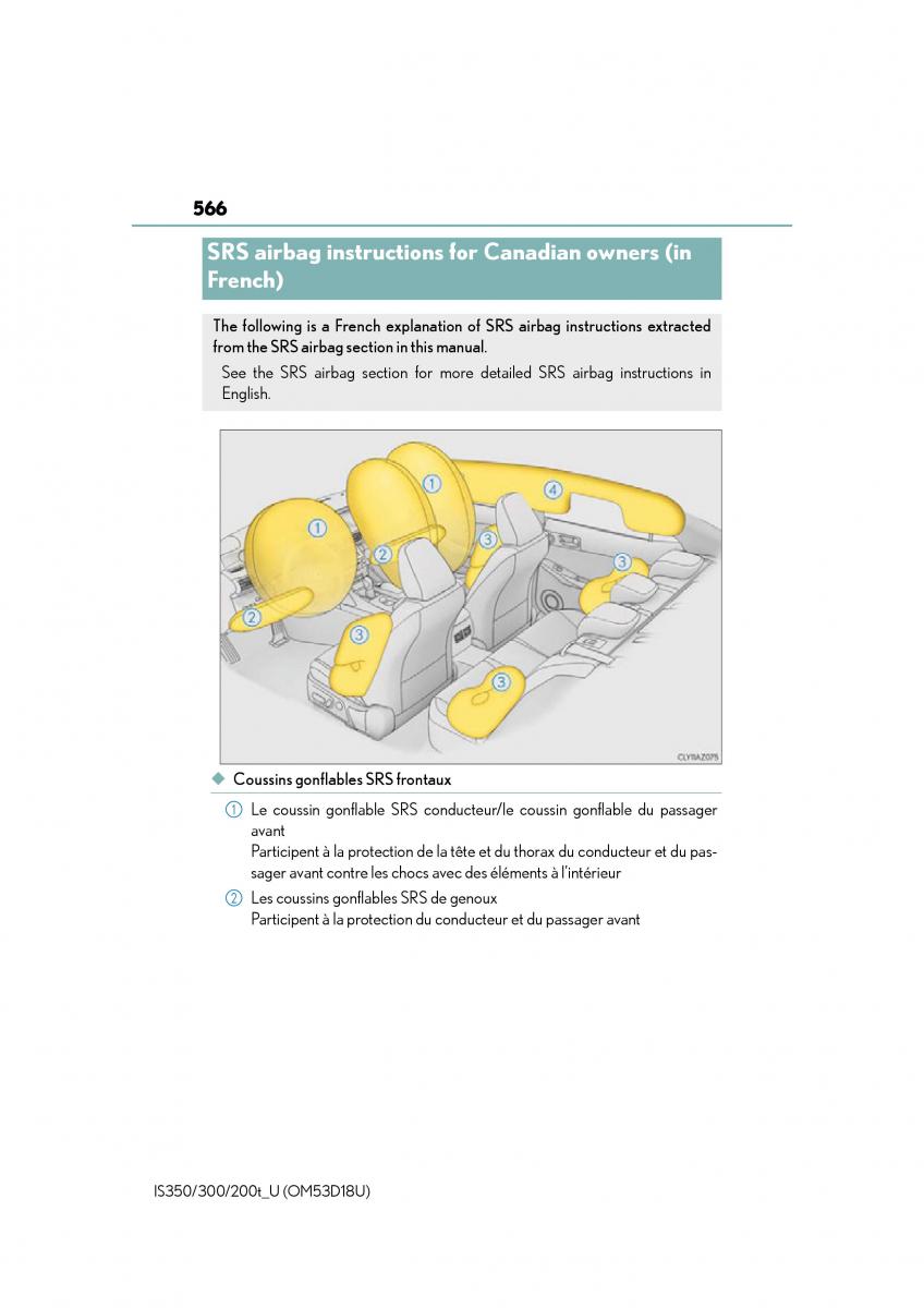 Lexus IS200t III 3 owners manual / page 566