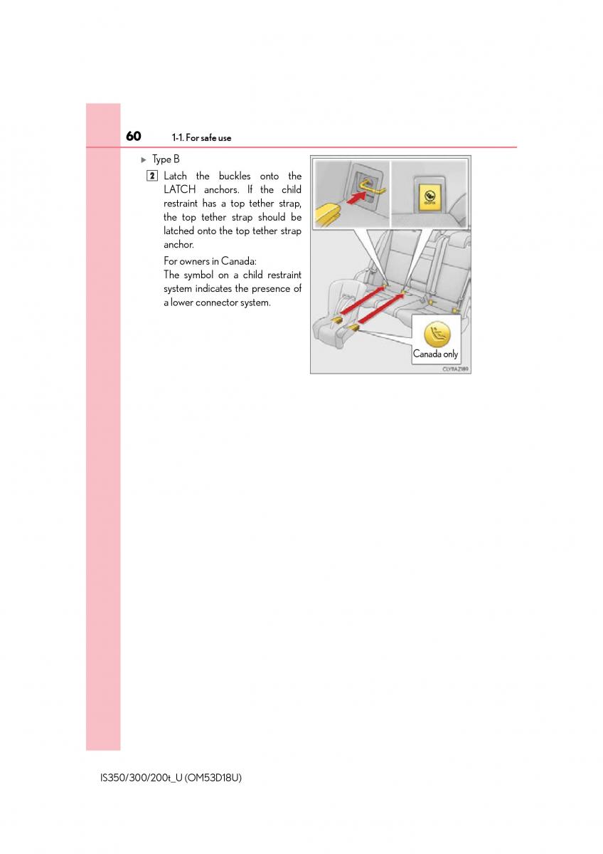 Lexus IS200t III 3 owners manual / page 60