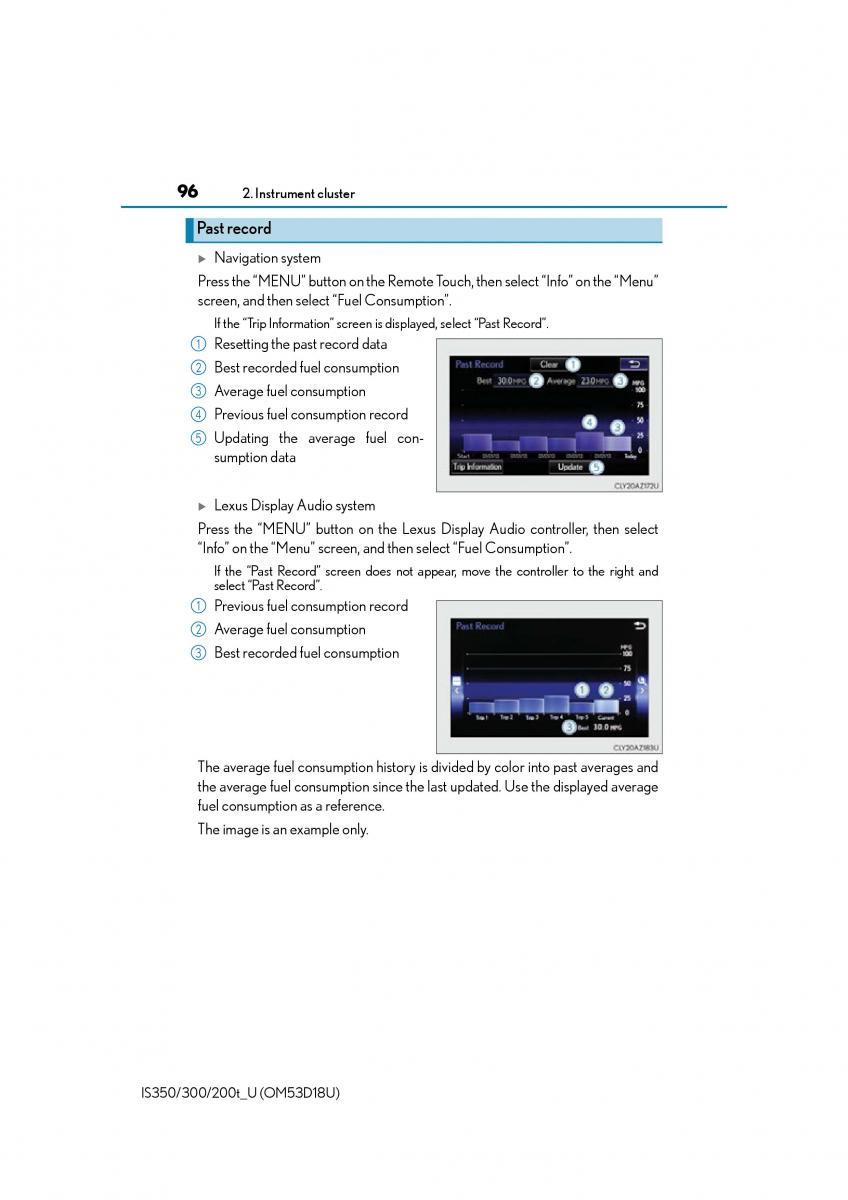 Lexus IS200t III 3 owners manual / page 96