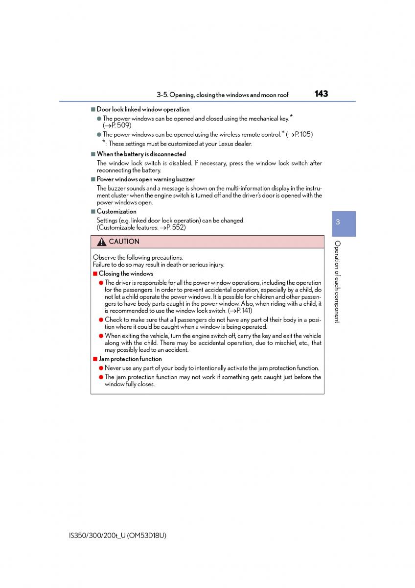 Lexus IS200t III 3 owners manual / page 143