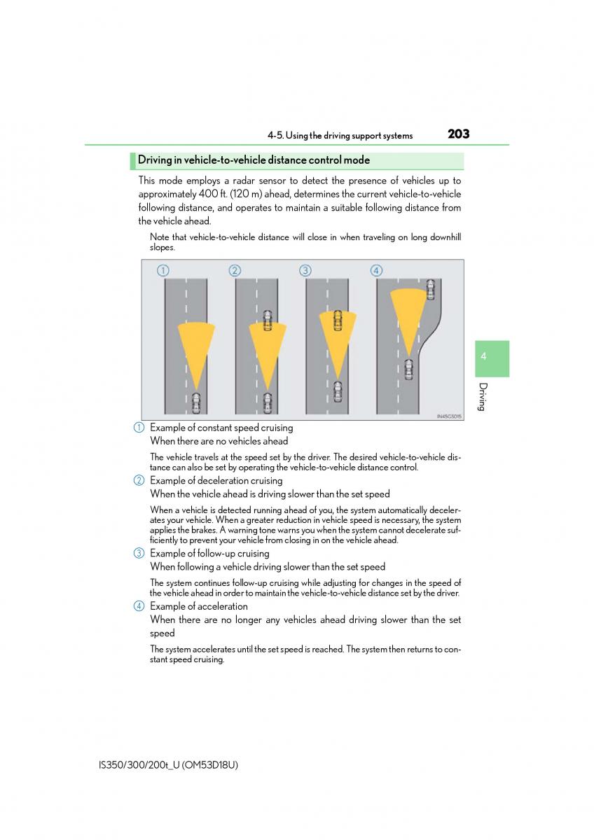 Lexus IS200t III 3 owners manual / page 203
