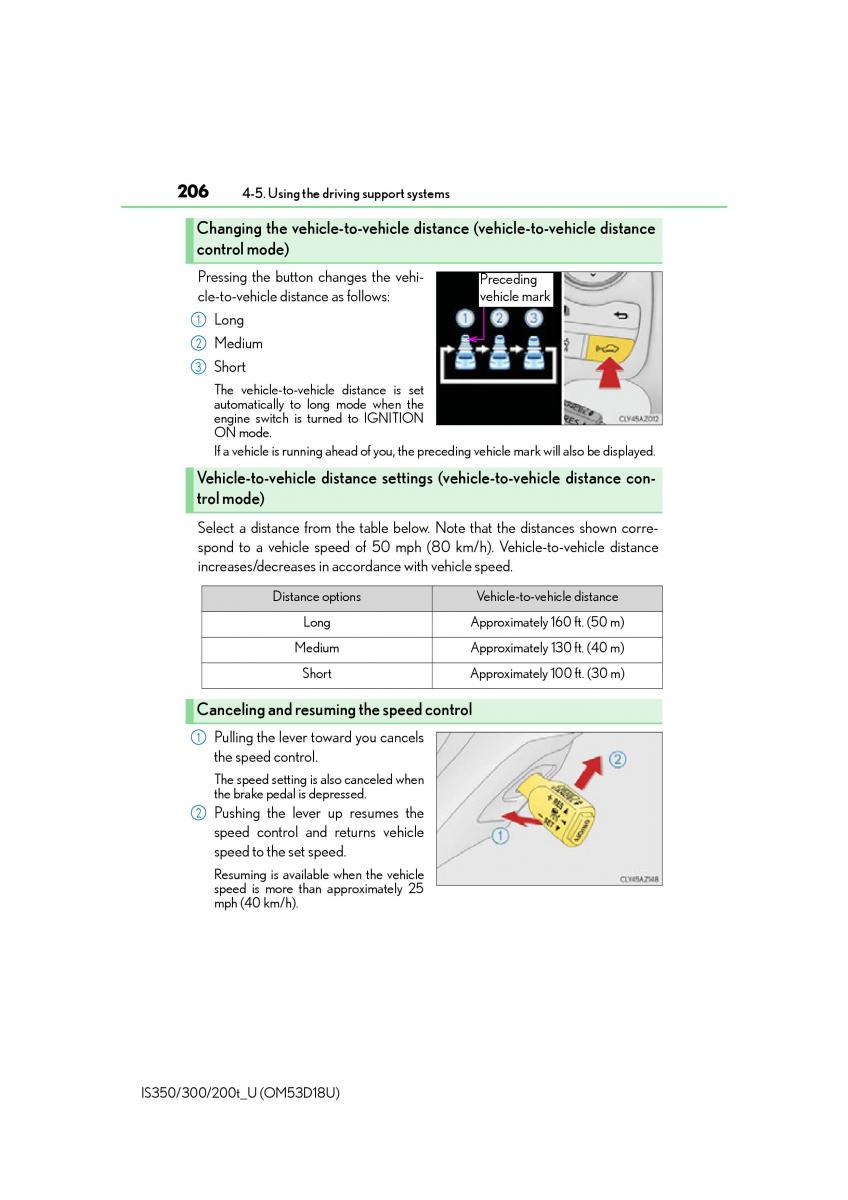 Lexus IS200t III 3 owners manual / page 206