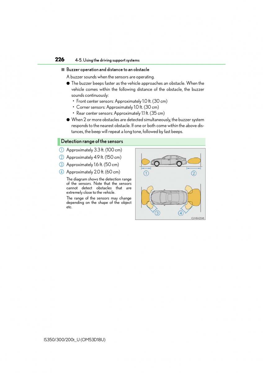 Lexus IS200t III 3 owners manual / page 226