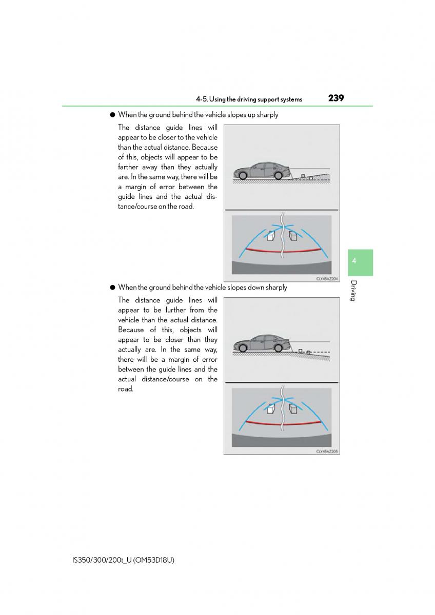 Lexus IS200t III 3 owners manual / page 239