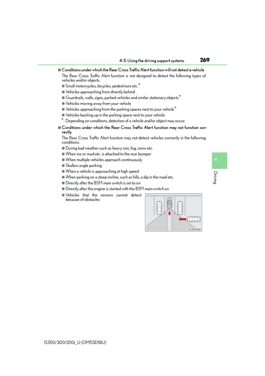 Lexus IS200t III 3 owners manual / page 269