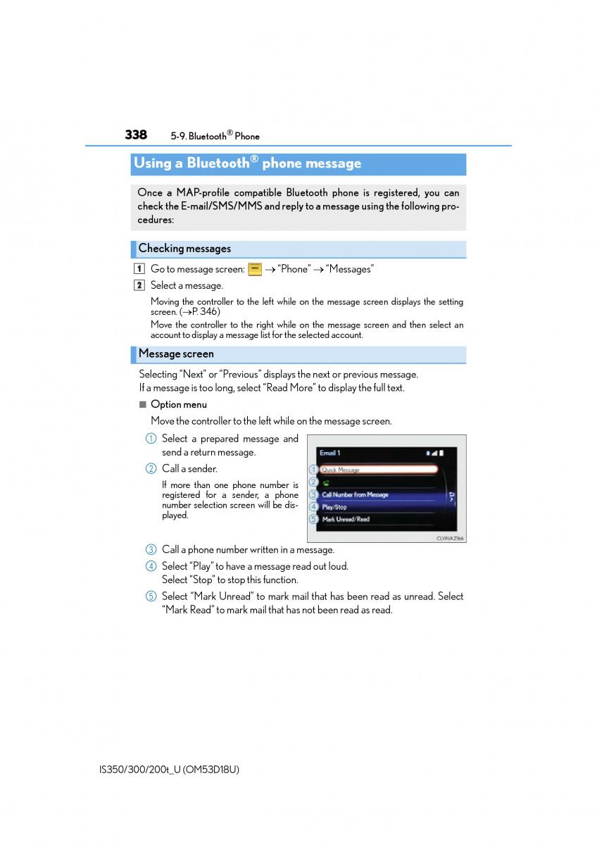 Lexus IS200t III 3 owners manual / page 338