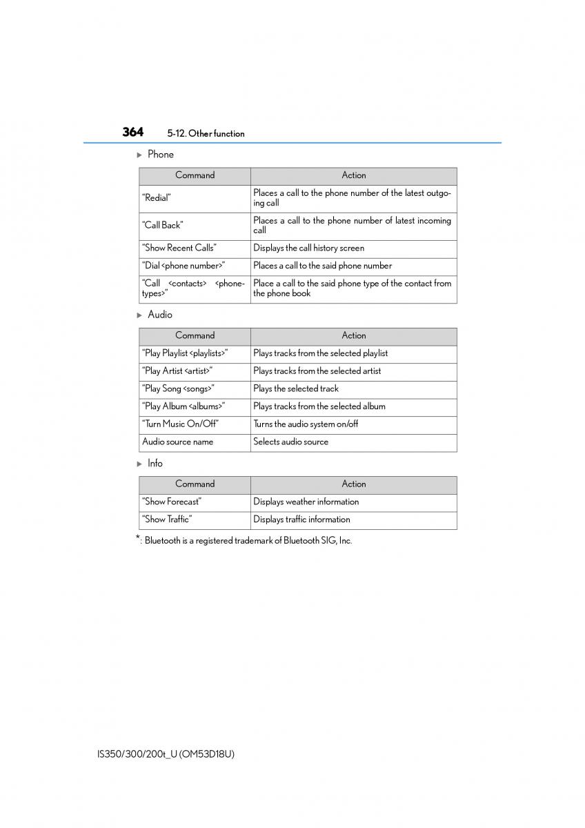 Lexus IS200t III 3 owners manual / page 364