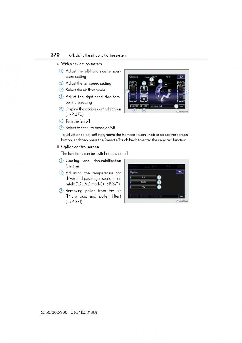 Lexus IS200t III 3 owners manual / page 370