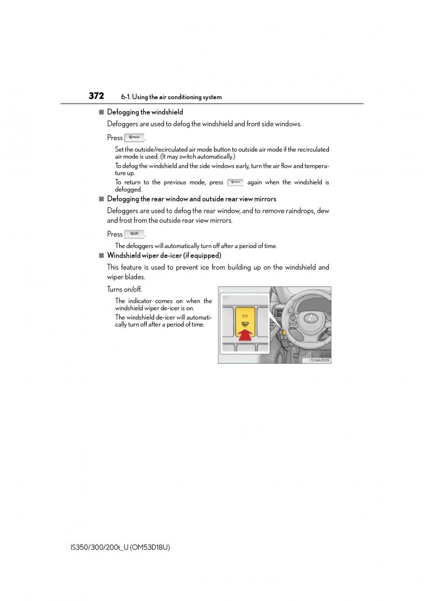 Lexus IS200t III 3 owners manual / page 372