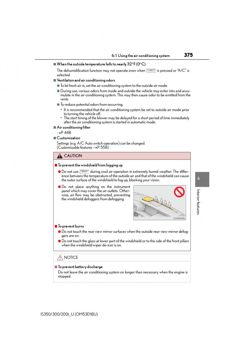 Lexus IS200t III 3 owners manual / page 375