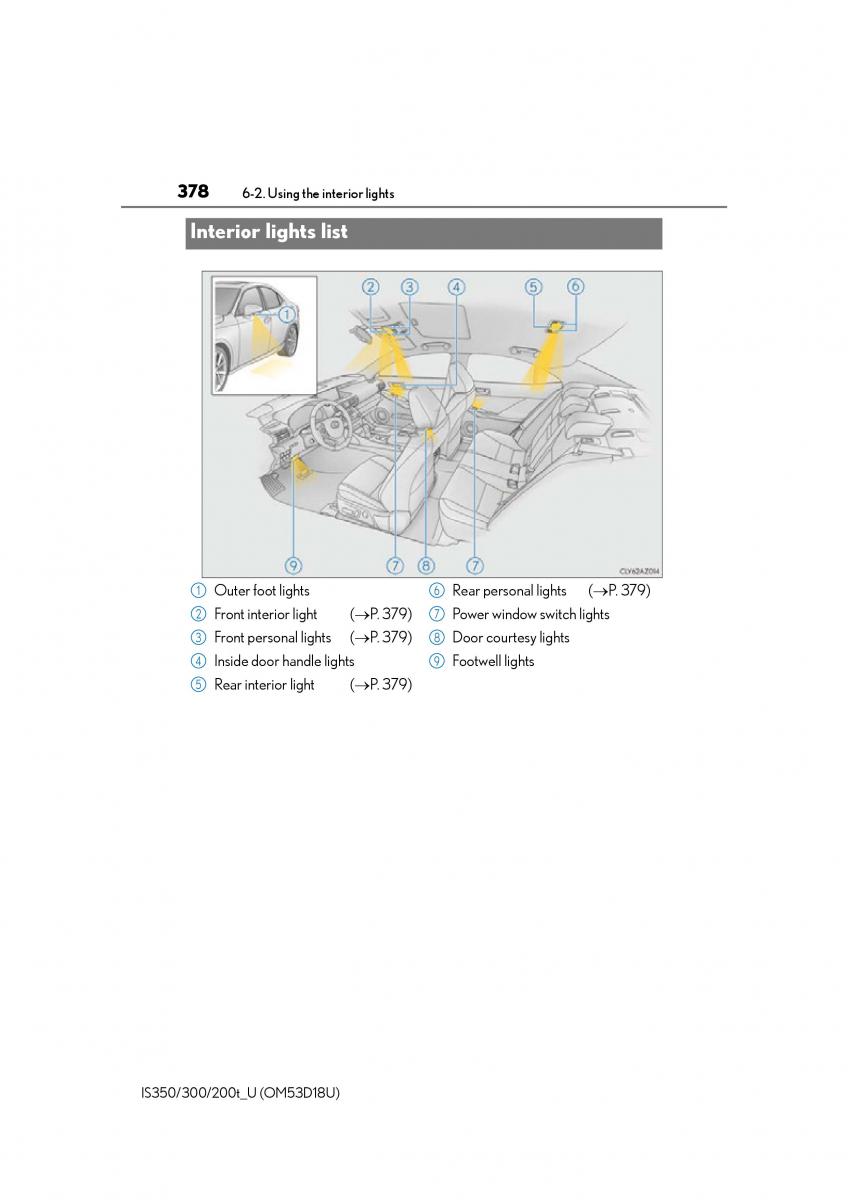 Lexus IS200t III 3 owners manual / page 378