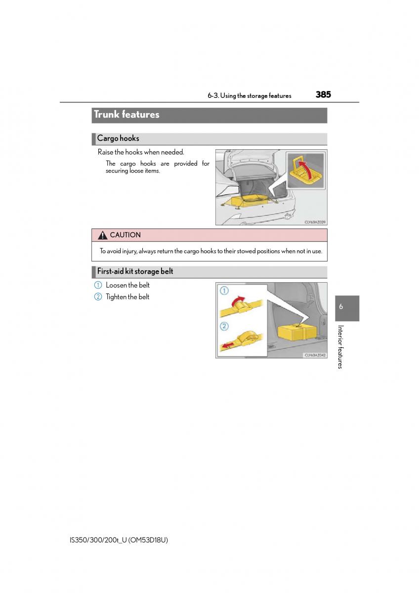 Lexus IS200t III 3 owners manual / page 385