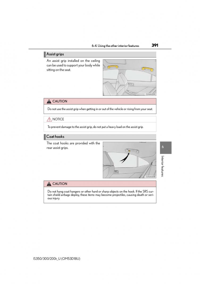 Lexus IS200t III 3 owners manual / page 391