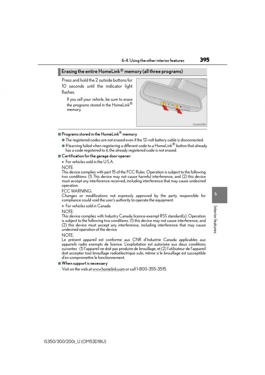 Lexus IS200t III 3 owners manual / page 395