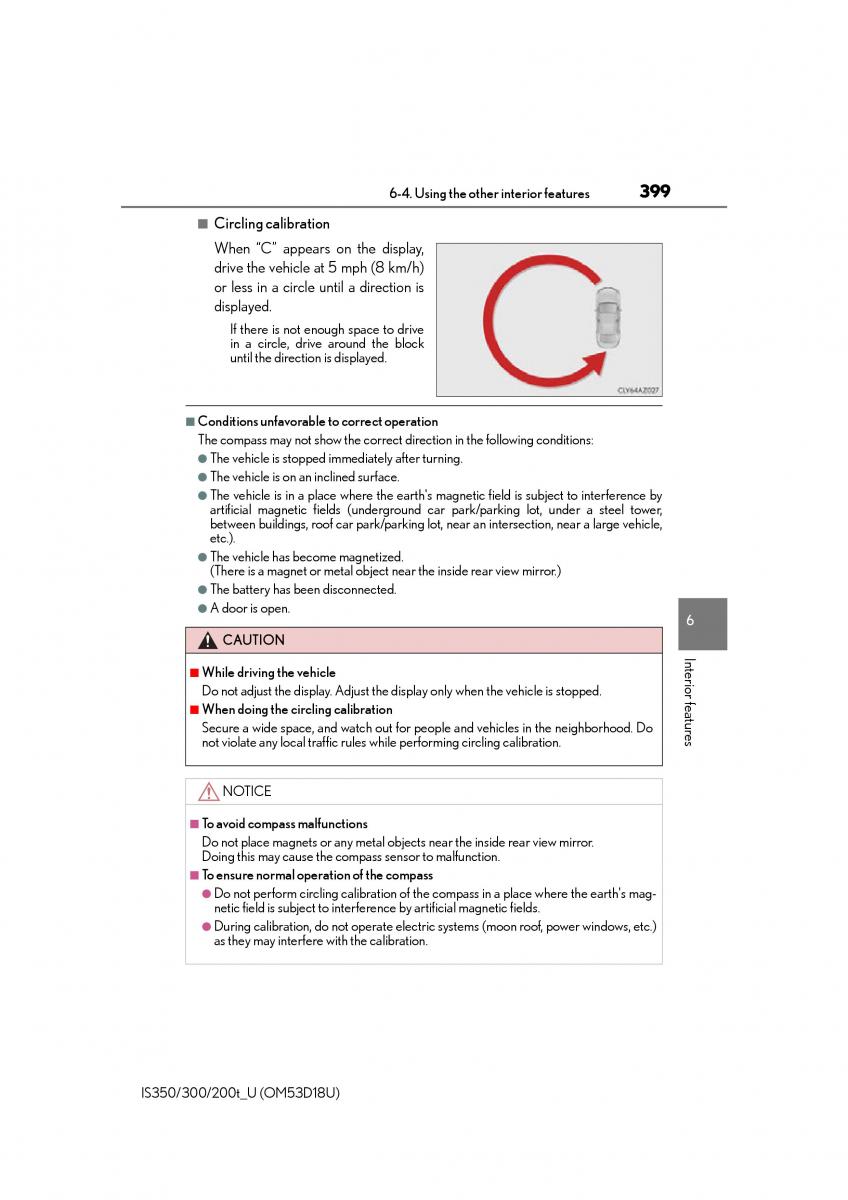 Lexus IS200t III 3 owners manual / page 399