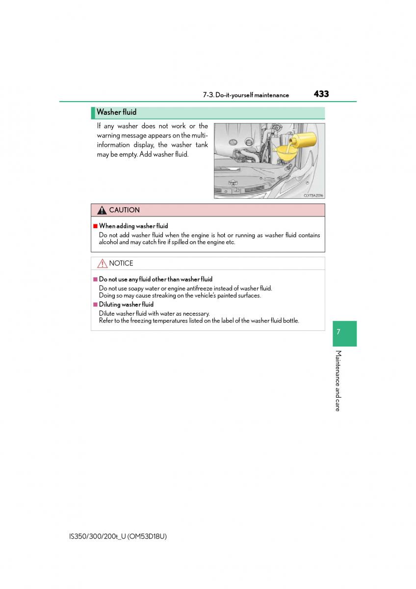 Lexus IS200t III 3 owners manual / page 433