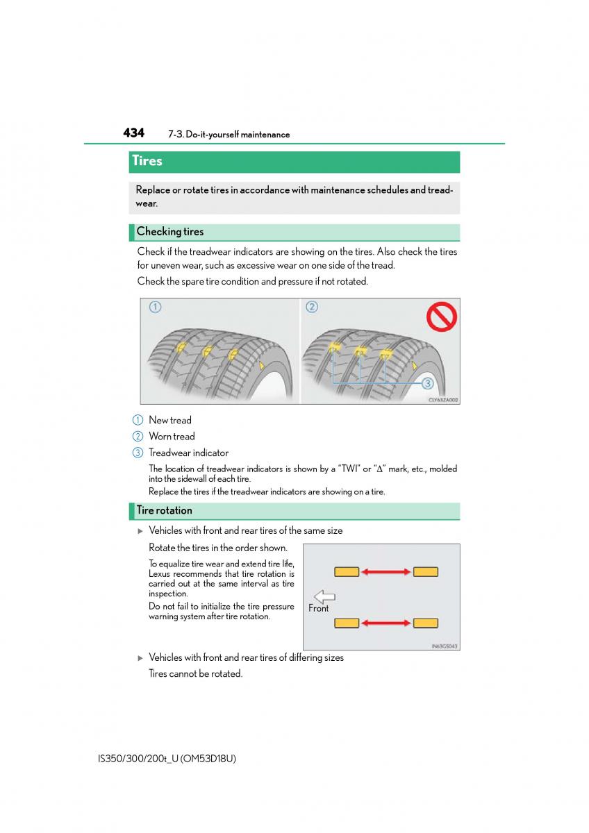 Lexus IS200t III 3 owners manual / page 434